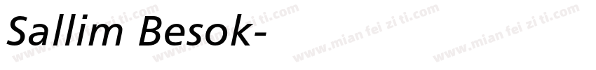 Sallim Besok字体转换